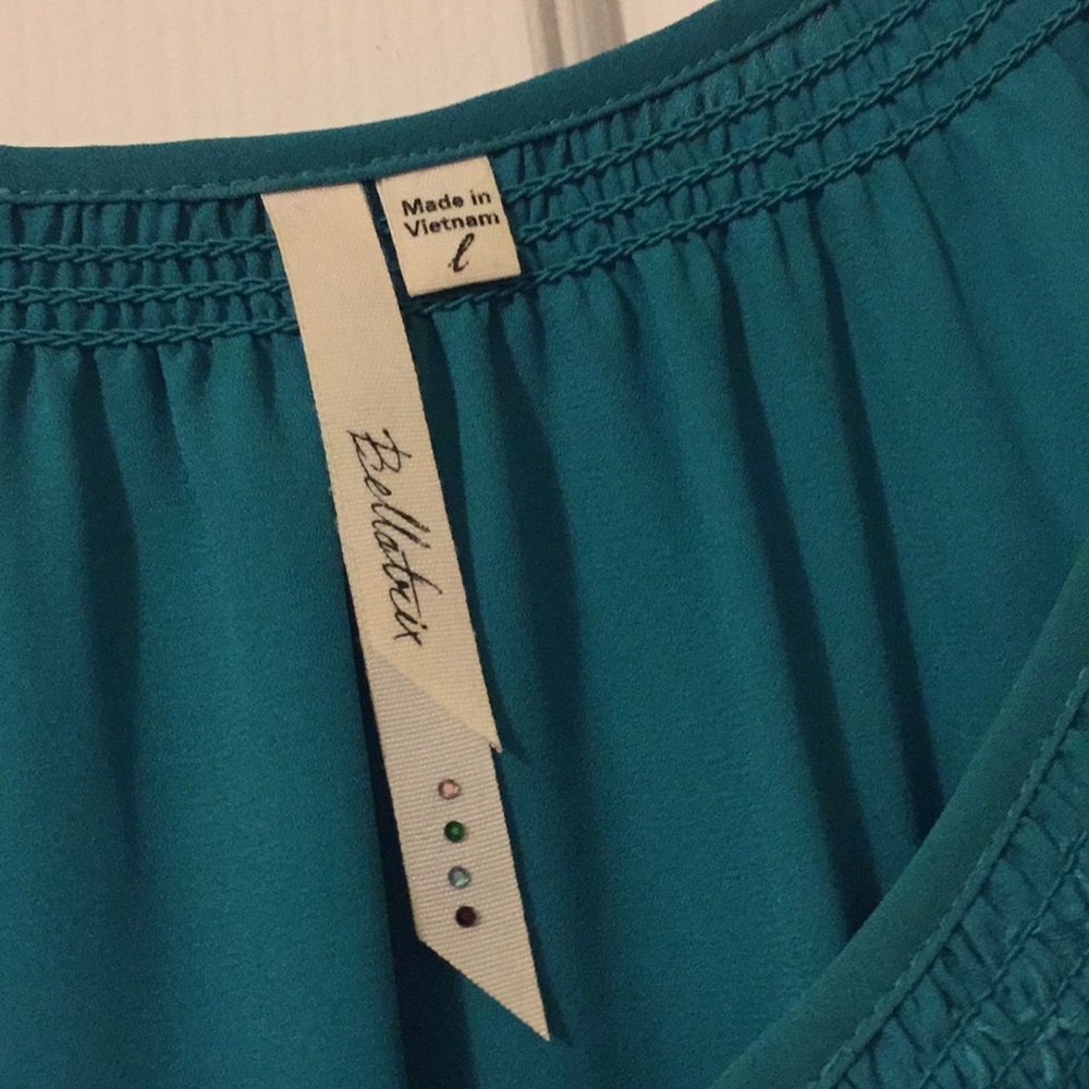 Turquoise blouse - Picture 2 of 2